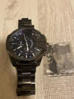 DIESEL クロノグラフ 腕時計 ブラック ジャンク品