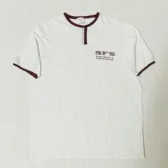 80's ChampionリンガーTEE チョコチン　ホワイト