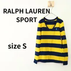 RALPH LAUREN SPORT 長袖Vネックシャツ　Sサイズ