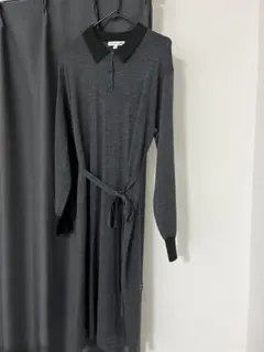 ユニクロ メリノブレンドポロワンピース