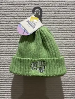 Little Weekend ニット帽 ライトグリーン 50-52cm