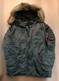 美品☆alpha N3B☆カーキグリーン　XL