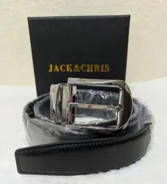 JACK&CHRIS メンズ ベルト ブラック 115cm 箱付き