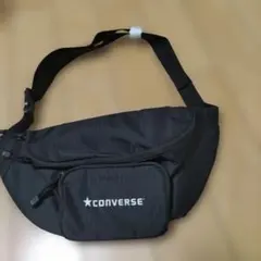 CONVERSE ボディバッグ ウエストポーチ ブラック　コンバースのサムネイル