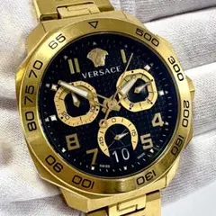 【希少 日本限定30本】VERSACE ヴェルサーチ クォーツ ゴールド稼働品のサムネイル