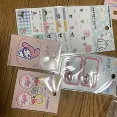 マイメロディ クロミ ネームシール　ワッペン　うわぐつタグ