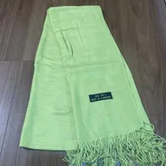 100%シルク ストール 明るい緑 カンボジア製