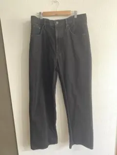 GU ブラック バギーデニム 34