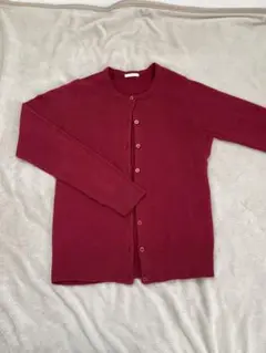 GU ワインレッド 長袖カーディガン