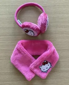 HELLO KITTY　マフラー　耳当て　2点セット