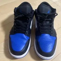 NIKE エア ジョーダン1 low ブラック/ブルー スニーカーのサムネイル