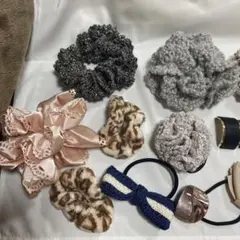 ハンドメイド含　ヘアアクセサリー22個セット　ほとんど未使用◎