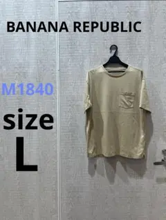 M1840 BANANA REPUBLIC 半袖ポケット付きクルーネックTシャツ