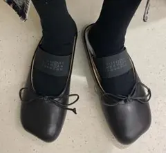 MM6 Maison Margiela フラットシューズ 37 新品未使用裏張済 2025年最新】MM6 Maison Margiela レディース フラットシューズ
