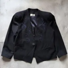 80s​ VINTAGE 刺繍 テーラードジャケット 昭和レトロ アーカイブのサムネイル
