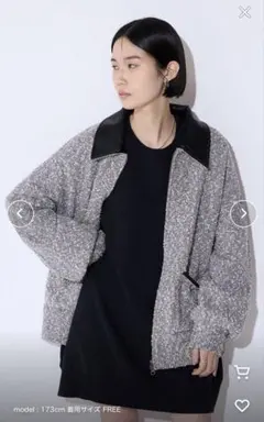 JEANASIS ツイーディニットジャケット