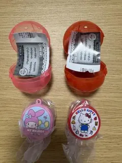 サンリオキャラクターズ　クッキー缶チャーム　ハローキティ　マイメロディ