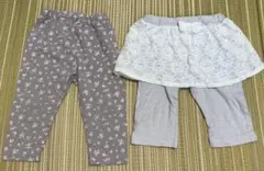 レギンス2枚セット　80 女の子