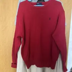専用Polo by Ralph Lauren レッドセーター Lサイズ