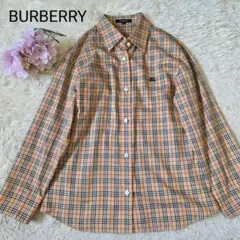 極美品 バーバリー ロンドン ノバチェック シャツ 長袖 サイズ38 三陽商会