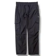 PUMA レディース プーマ カーゴ ランニング ナイロン パンツ 黒