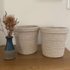 ニトリ　デコホーム　バスケット　ダストボックス　鉢カバー　小物入れ
