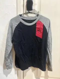 Puma 長袖カットソー 黒/グレー/赤 子供服 130