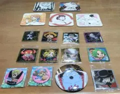 【美品】ワンピース 缶バッジ ウエハースシール コースター まとめ売り17点