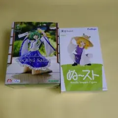 ぬーどるストッパーフィギュア　東風谷早苗　洩矢諏訪子