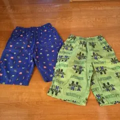 ユニクロ　ステテコ　Minecraft ハーフパンツ 2枚セット
