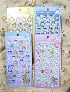 【正規品新品】ちいかわ　ぼんぼんドロップシール ４枚 ちいかわ／ハチワレ／うさぎ