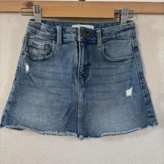 デニムミニスカート zara 122cm