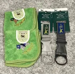 セリア 馬 タオルハンカチ　ペットボトルホルダー　セット