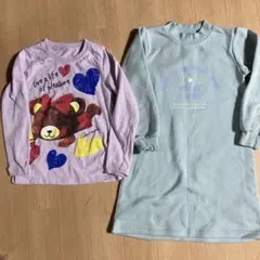 長袖カットソー　ワンピースセット 130cm