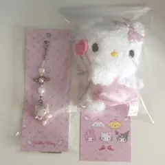 レア‼️レトロ‼️パーラーキティ マスコット＆ストラップ 2点セット