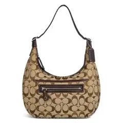 極美品 コーチ COACH シグネチャー ホーボー ショルダーバッグ 6045