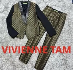 希少✨️VIVIENNE TAM 00s シルク 羊革 スーツ セットアップ 0