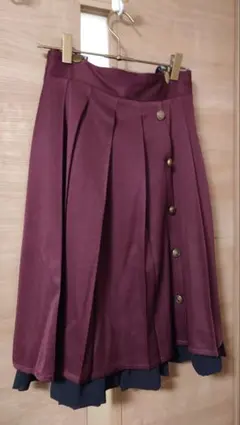 axes femme POETIQUE サスペンダー付きプリーツスカートのサムネイル