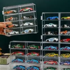 トミカケース ミニカー アクリル　8台×4ケース　32台分 コレクションケース