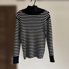 シューラユー⭐︎ストライプ タートルネックセーター