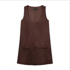 ZARA スウェードワンピ