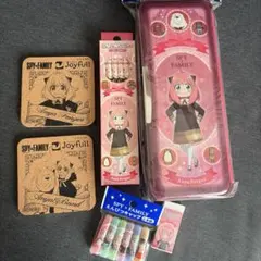 SPY×FAMILY 6点セット筆箱 キャップ 消しゴム鉛筆 コースター2枚
