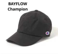 【BAYFLOW × Champion】　タフタロング　キャップ（MEN） 黒のサムネイル