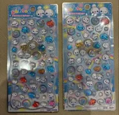2個セット　ぷくぷくあわわちゃん プチドロップステッカー　シール　新品未使用