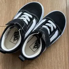 VANS スニーカー 15cm ブラック/ホワイト