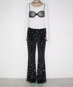 shury itimi 星柄フレアパンツ