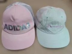 adidas　チャンピオン　キッズ　キャップ　帽子　女の子　セット