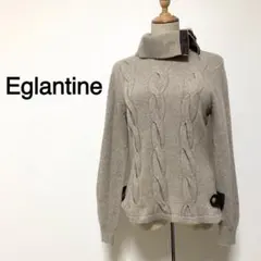 Eglantine ベージュカラー タートルネック ニット