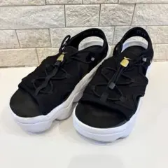 【美品】NIKE エアマックスココ ブラック 25cm 厚底 サンダル