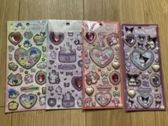 サンリオ　キラキラジュエルシール4枚セット①
